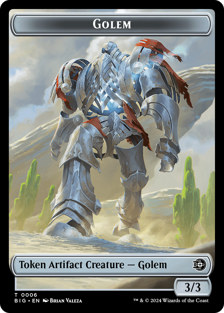 Golem // Plot Double-Sided Token [Outlaws of Thunder Junction: The Big Score Tokens] | Sanctuary Gaming