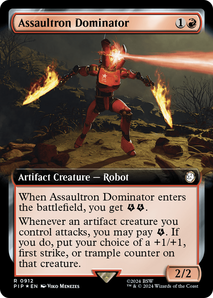 Assaultron Dominator (Extended Art) (Surge Foil) [Fallout] | Sanctuary Gaming