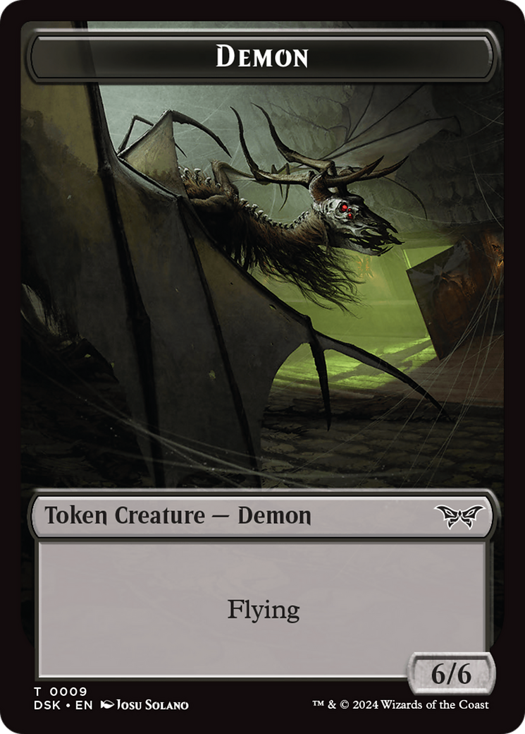 Demon Token [Duskmourn: House of Horror Tokens] | Sanctuary Gaming