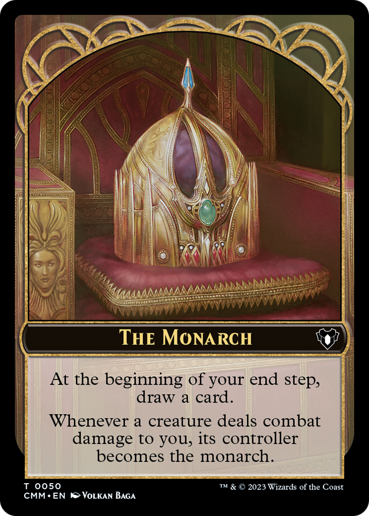 The Monarch // Dwarf Berserker Double-Sided Token [Commander Masters Tokens] | Sanctuary Gaming