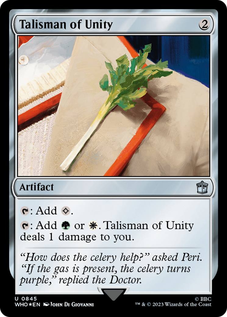 Talisman of Unity (Surge Foil) [Doctor Who] | Sanctuary Gaming