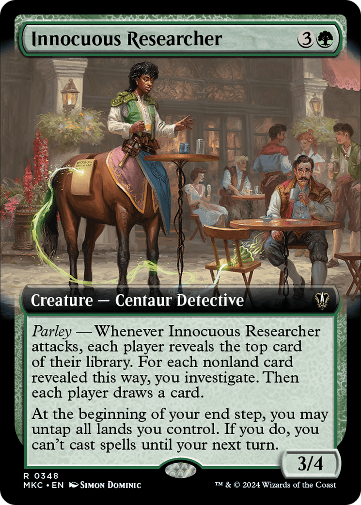 Innocuous Researcher (Extended Art) [Murders at Karlov Manor Commander] | Sanctuary Gaming