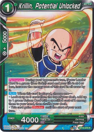 Krillin, Potential Unlocked (BT10-070) [Rise of the Unison Warrior 2nd Edition] | Sanctuary Gaming