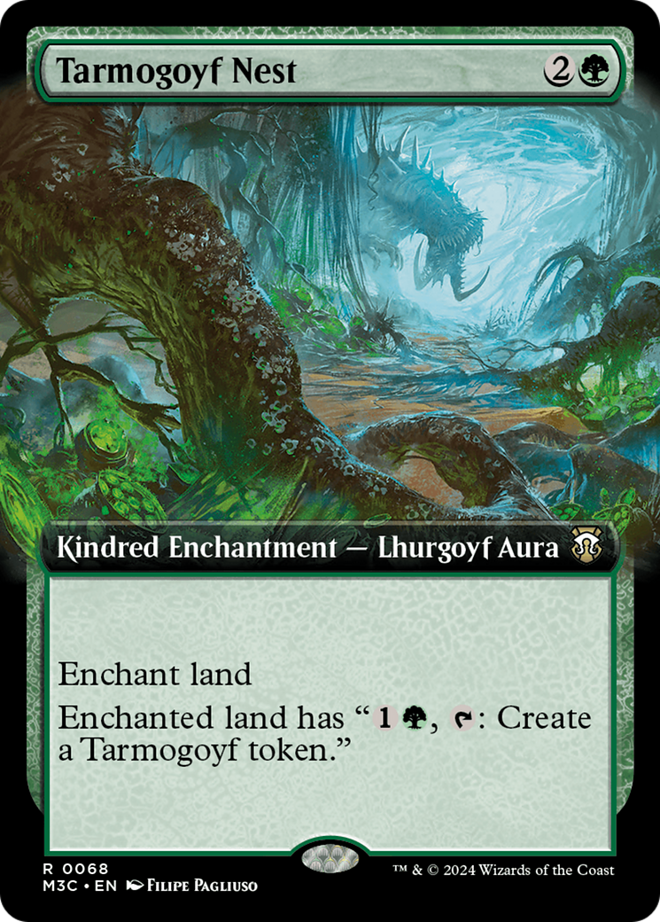 Tarmogoyf Nest (Extended Art) (Ripple Foil) [Modern Horizons 3 Commander] | Sanctuary Gaming