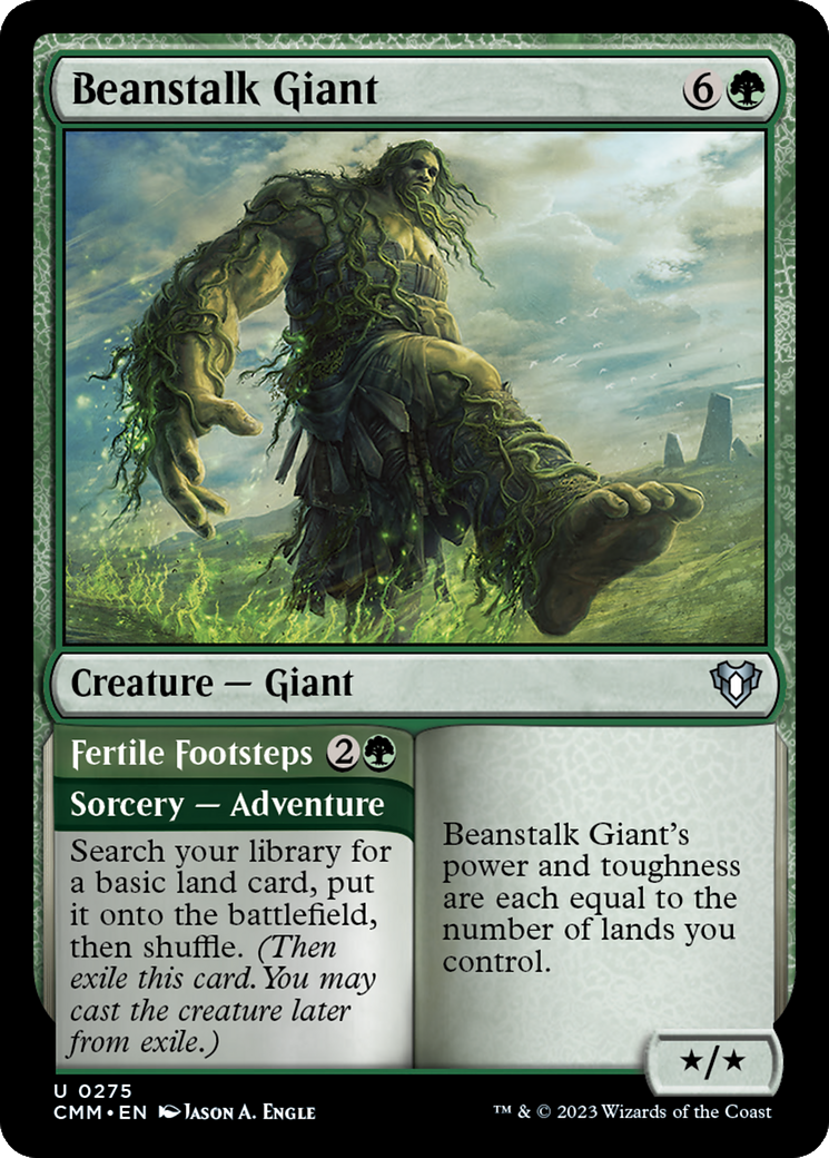 Beanstalk Giant // Fertile Footsteps [Commander Masters] | Sanctuary Gaming