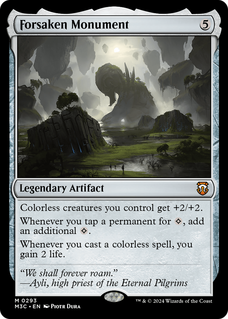 Forsaken Monument (Ripple Foil) [Modern Horizons 3 Commander] | Sanctuary Gaming