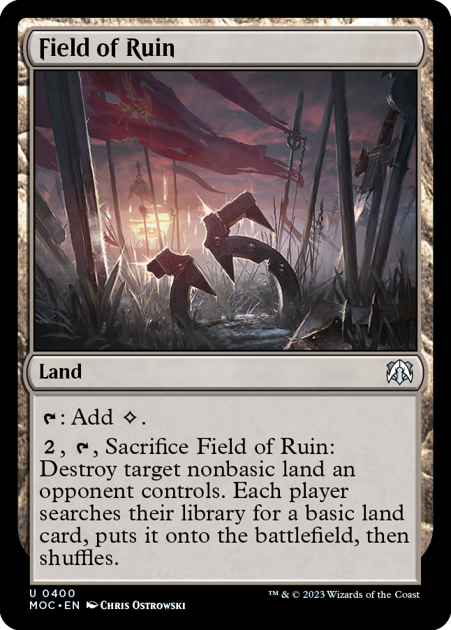 Field of Ruin [March of the Machine Commander] | Sanctuary Gaming