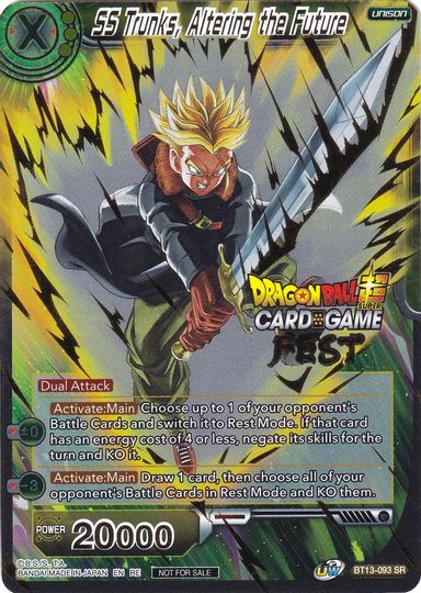 SS Trunks, Altering the Future (Card Game Fest 2022) (BT13-093) [Tournament Promotion Cards] | Sanctuary Gaming