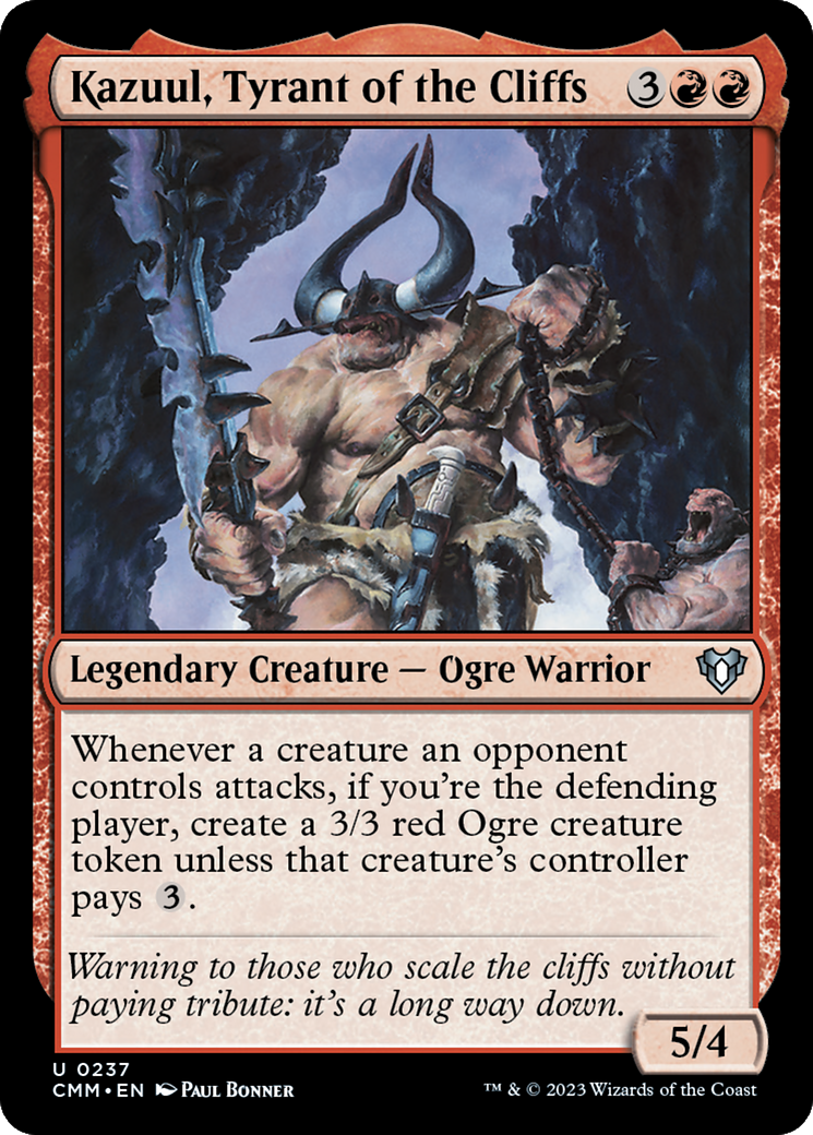 Kazuul, Tyrant of the Cliffs [Commander Masters] | Sanctuary Gaming