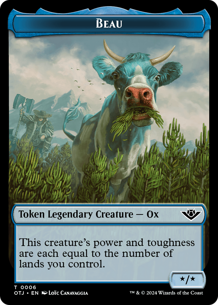 Beau Token [Outlaws of Thunder Junction Tokens] | Sanctuary Gaming