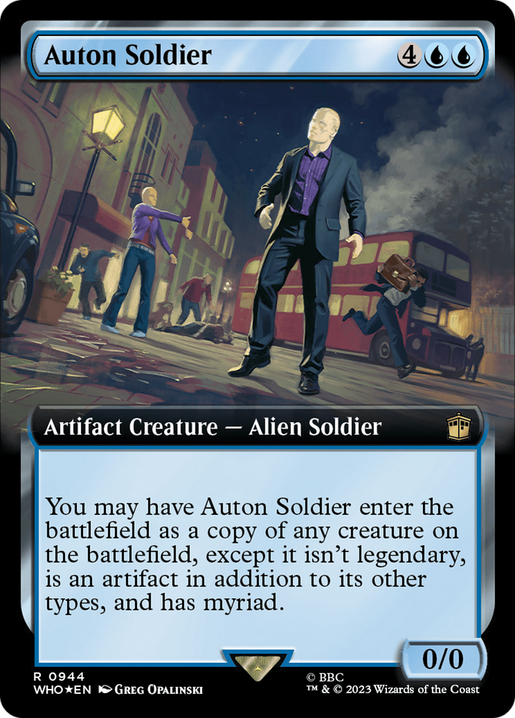 Auton Soldier (Extended Art) (Surge Foil) [Doctor Who] | Sanctuary Gaming