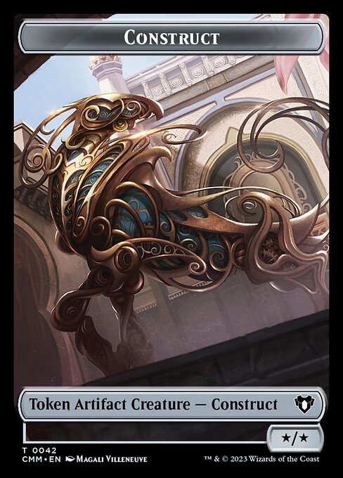 Elemental (0026) // Construct (0042) Double-Sided Token [Commander Masters Tokens] | Sanctuary Gaming
