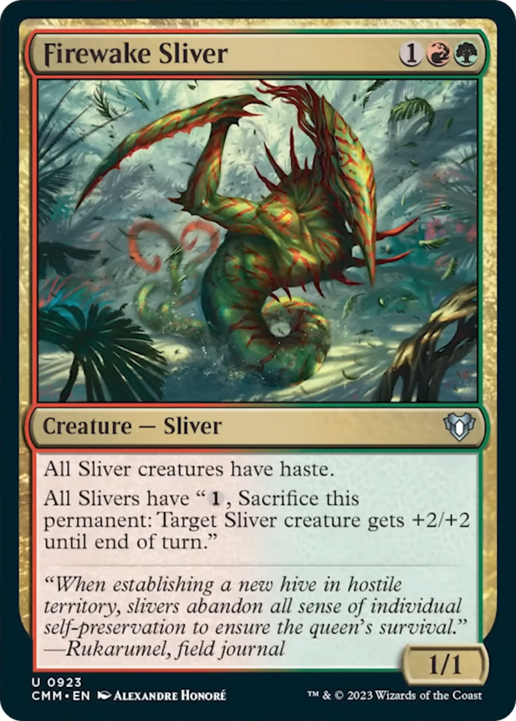 Firewake Sliver [Commander Masters] | Sanctuary Gaming