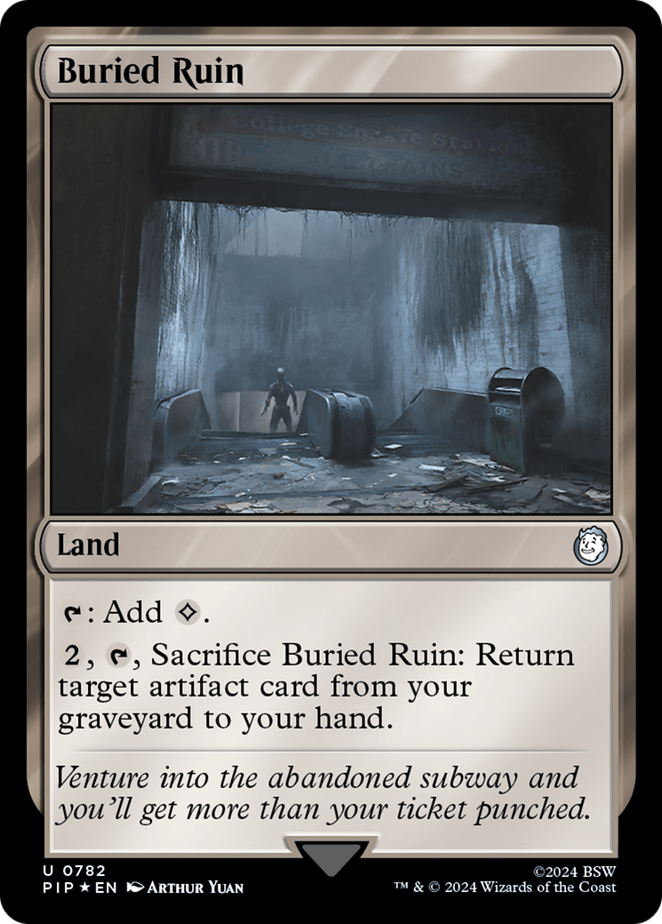 Buried Ruin (Surge Foil) [Fallout] | Sanctuary Gaming