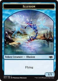 Illusion (005) // Serra the Benevolent Emblem (020) Double-Sided Token [Modern Horizons Tokens] | Sanctuary Gaming