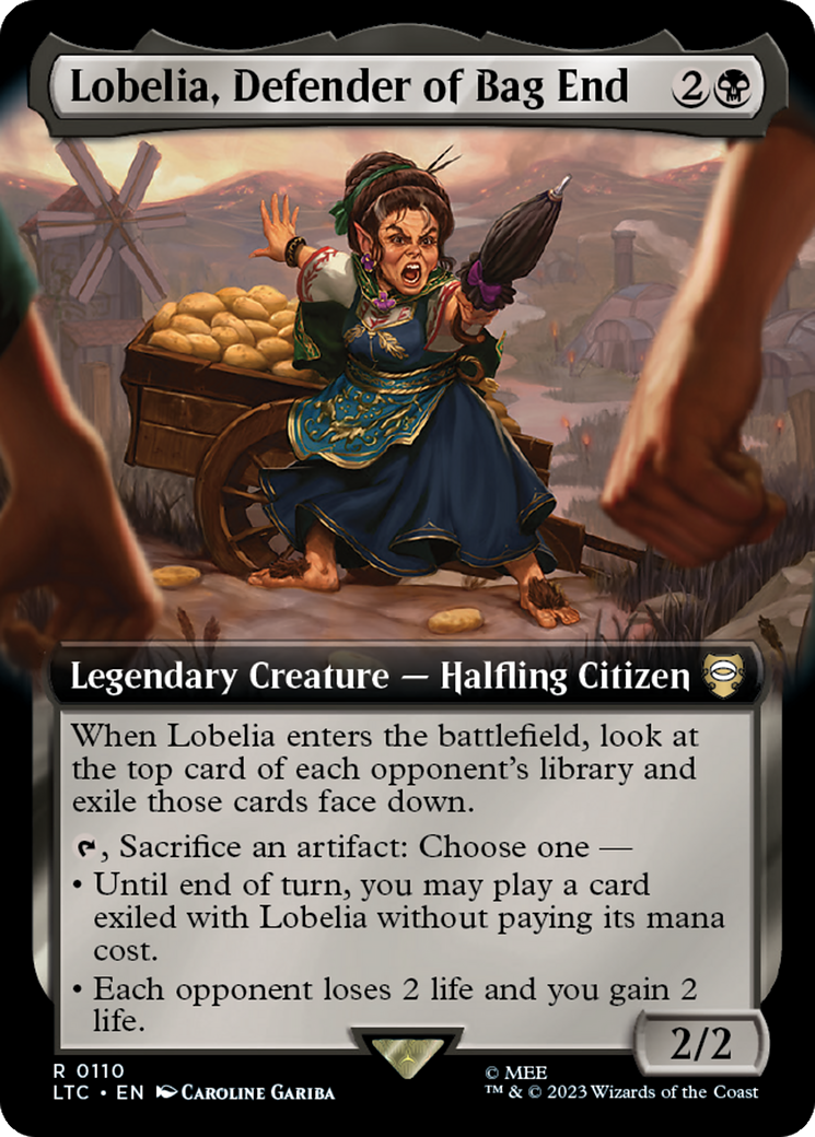 Lobelia, Defender of Bag End (Extended Art) [The Lord of the Rings: Tales of Middle-Earth Commander] | Sanctuary Gaming