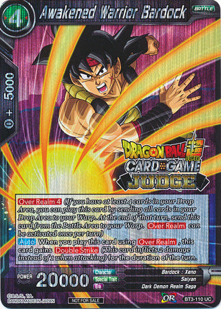 Awakened Warrior Bardock (BT3-110) [Judge Promotion Cards] | Sanctuary Gaming