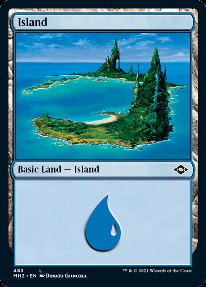 Island (483) (Foil Etched) [Modern Horizons 2] | Sanctuary Gaming