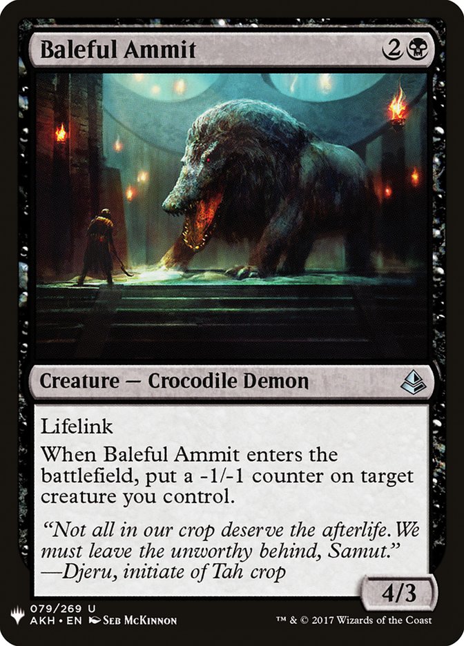 Baleful Ammit [Mystery Booster] | Sanctuary Gaming