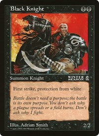 Black Knight (Oversized) [Oversize Cards] | Sanctuary Gaming
