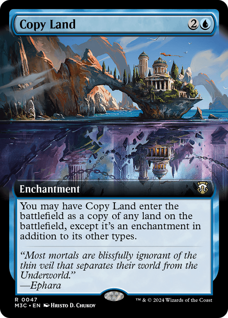 Copy Land (Extended Art) [Modern Horizons 3 Commander] | Sanctuary Gaming