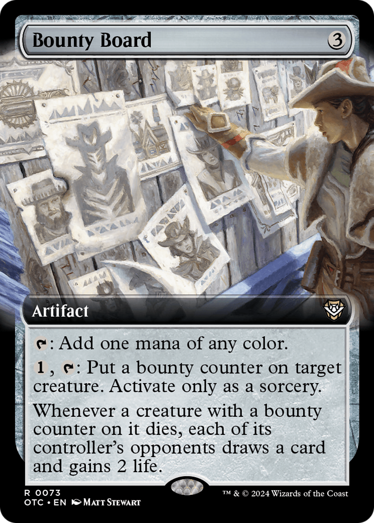 Bounty Board (Extended Art) [Outlaws of Thunder Junction Commander] | Sanctuary Gaming