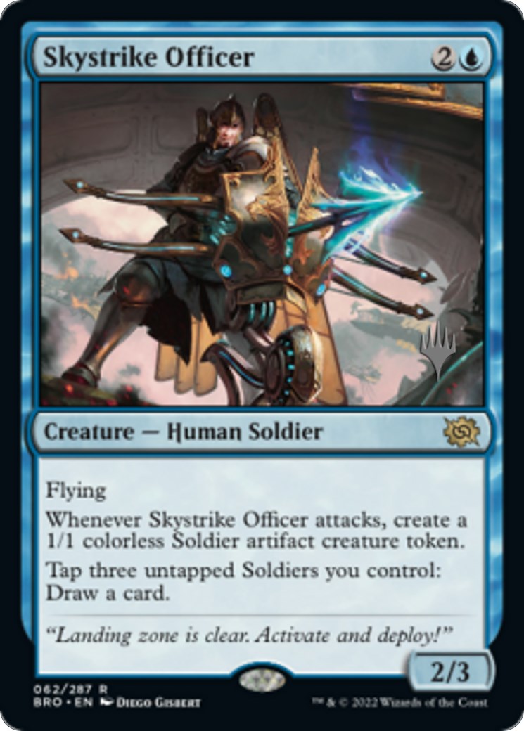 Skystrike Officer (Promo Pack) [The Brothers' War Promos] | Sanctuary Gaming