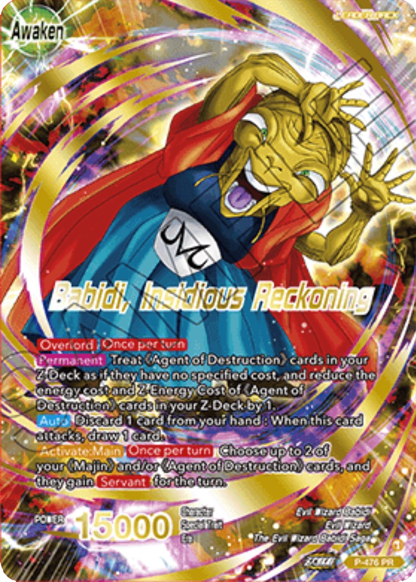 Babidi // Babidi, Insidious Reckoning (Gold-Stamped) (P-476) [Tournament Promotion Cards] | Sanctuary Gaming