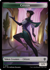 Soldier // Citizen Double-Sided Token [Bloomburrow Commander Tokens] | Sanctuary Gaming