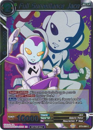 Full Surveillance Jaco (Event Pack 4) (BT5-088) [Promotion Cards] | Sanctuary Gaming