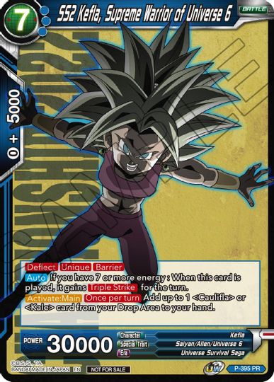 SS2 Kefla, Supreme Warrior of Universe 6 (P-395) [Promotion Cards] | Sanctuary Gaming