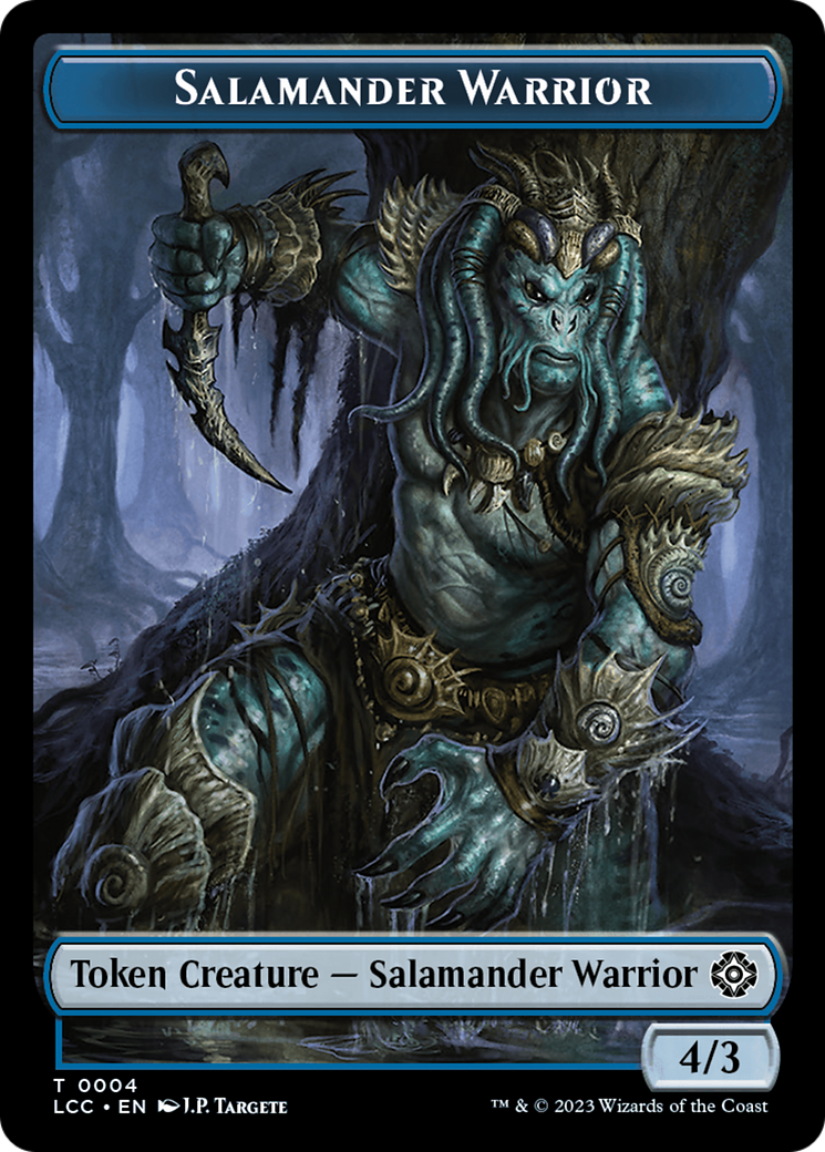 Salamander Warrior // Shapeshifter Double-Sided Token [The Lost Caverns of Ixalan Commander Tokens] | Sanctuary Gaming