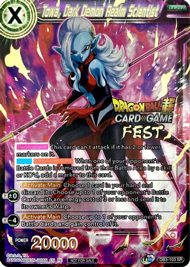 Towa, Dark Demon Realm Scientist (Card Game Fest 2022) (DB3-103) [Tournament Promotion Cards] | Sanctuary Gaming