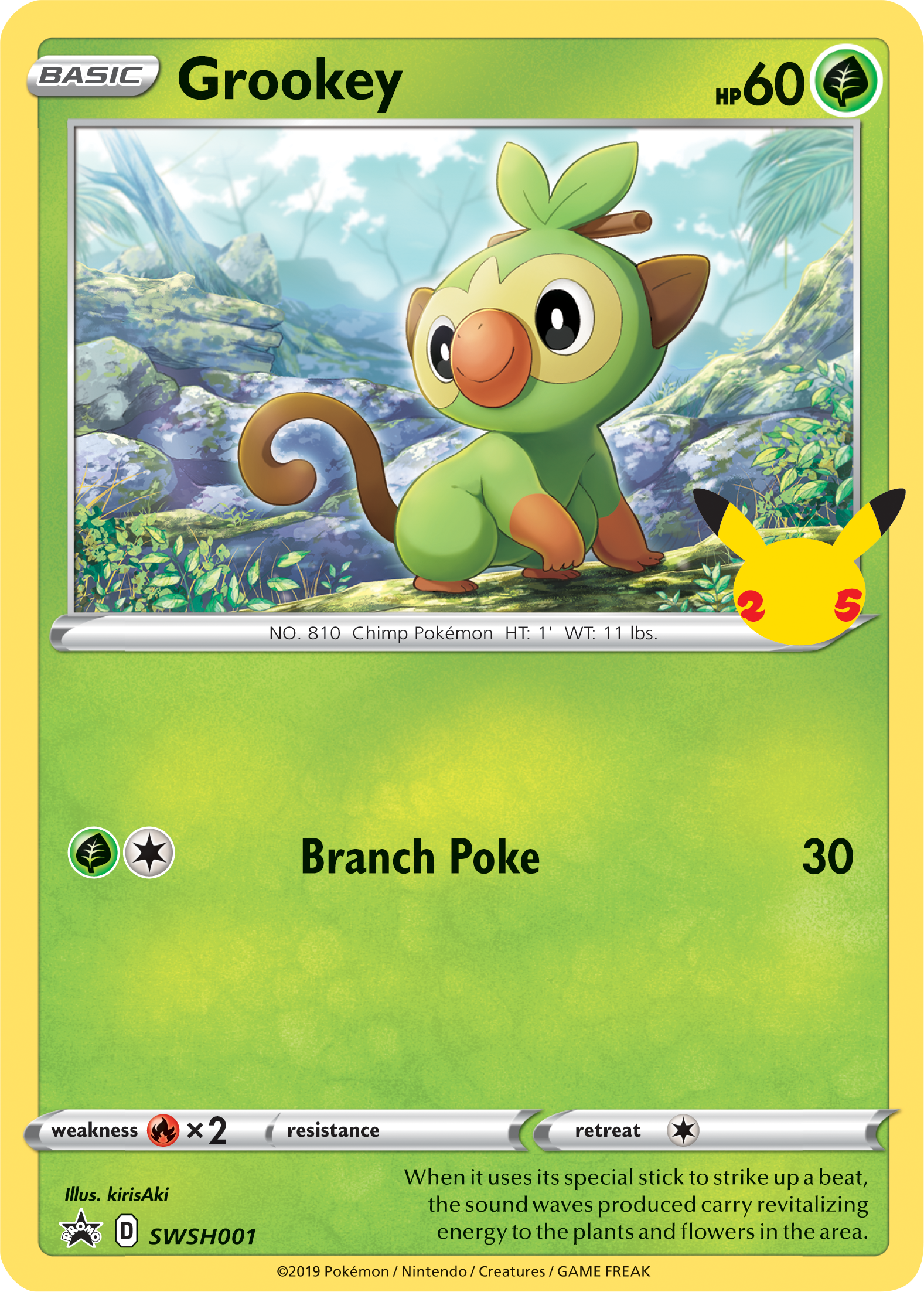 Grookey (SWSH001) (Jumbo Card) [First Partner Pack] | Sanctuary Gaming