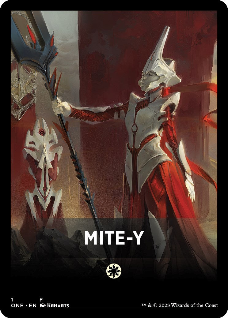 Mite-Y Theme Card [Phyrexia: All Will Be One Tokens] | Sanctuary Gaming