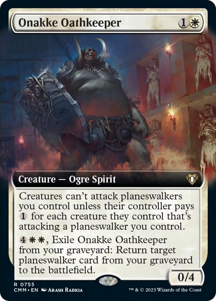 Onakke Oathkeeper (Extended Art) [Commander Masters] | Sanctuary Gaming