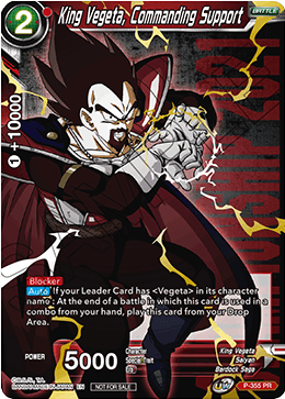 King Vegeta, Commanding Support (Gold Stamped) (P-355) [Tournament Promotion Cards] | Sanctuary Gaming