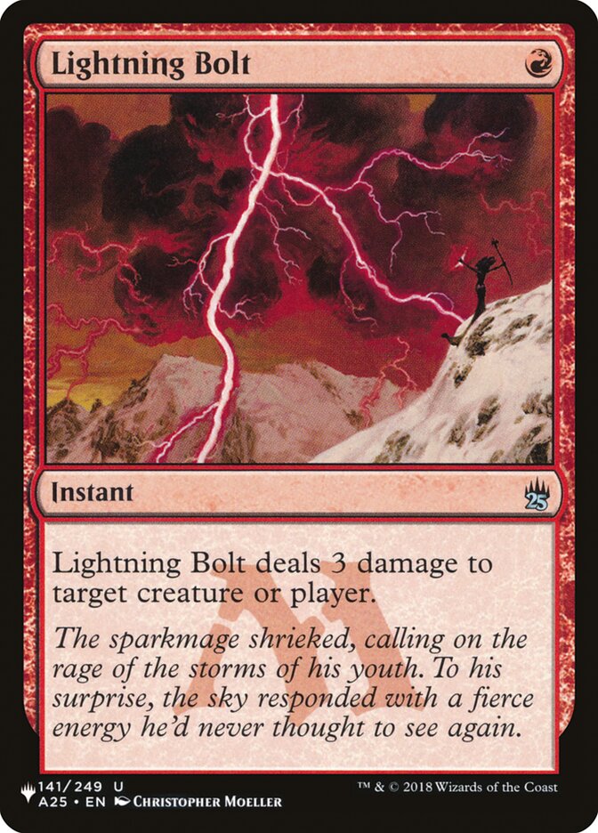 Lightning Bolt (141/249) [The List] | Sanctuary Gaming