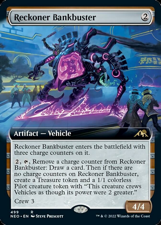 Reckoner Bankbuster (Extended Art) [Kamigawa: Neon Dynasty] | Sanctuary Gaming