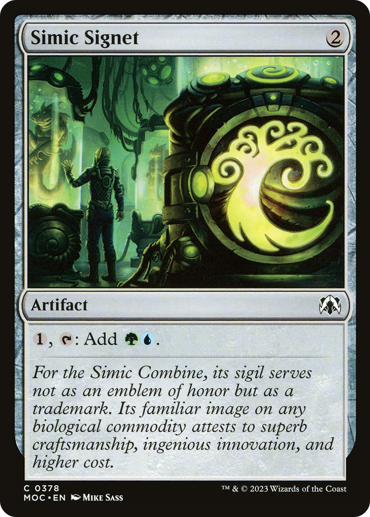 Simic Signet [March of the Machine Commander] | Sanctuary Gaming