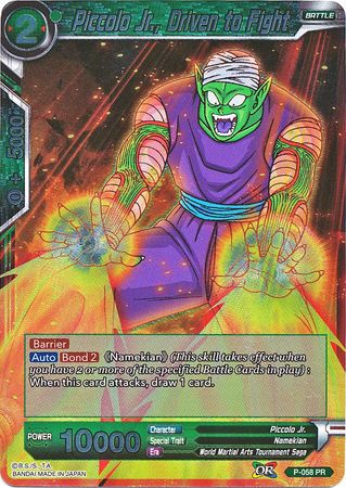 Piccolo Jr., Driven to Fight (P-058) [Promotion Cards] | Sanctuary Gaming