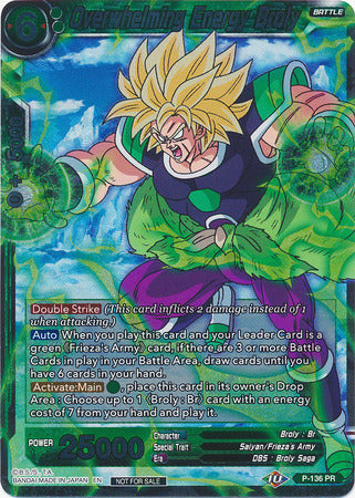 Overwhelming Energy Broly (Series 7 Super Dash Pack) (P-136) [Promotion Cards] | Sanctuary Gaming