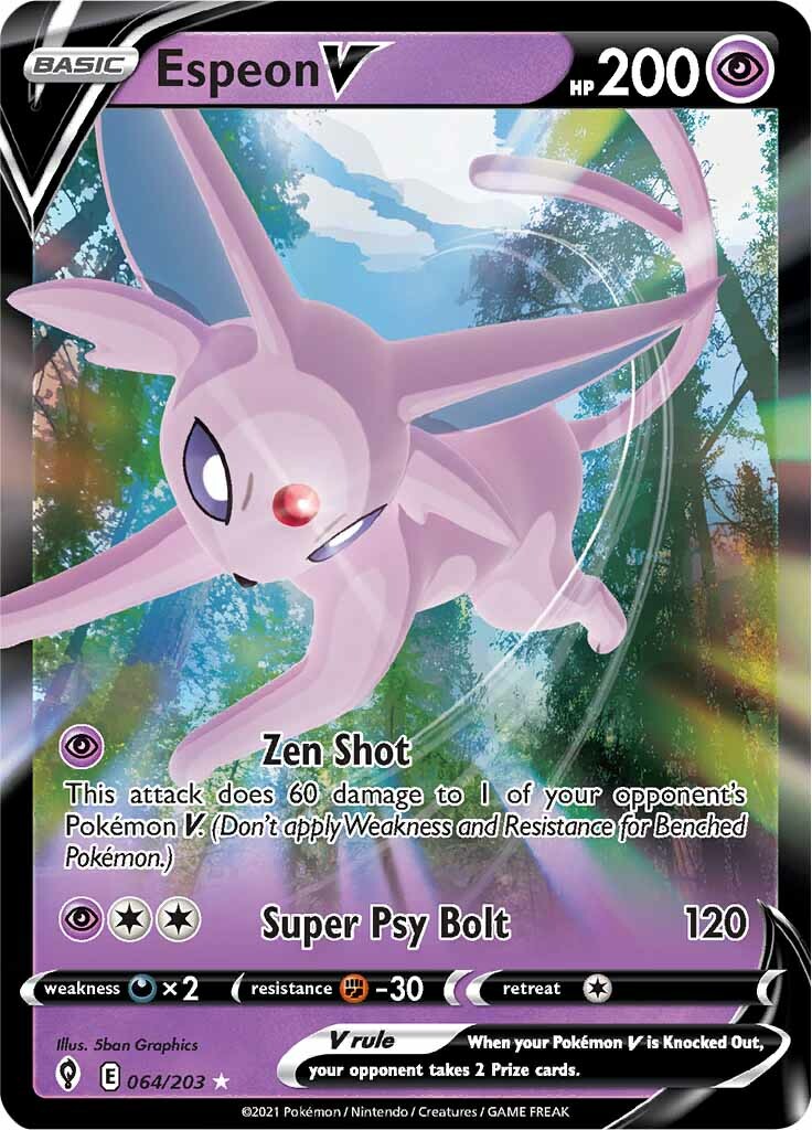 Espeon V (064/203) [Sword & Shield: Evolving Skies] | Sanctuary Gaming