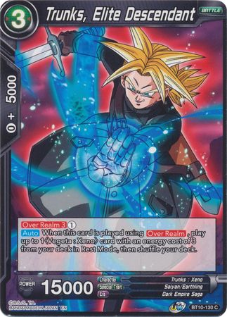 Trunks, Elite Descendant (BT10-130) [Rise of the Unison Warrior 2nd Edition] | Sanctuary Gaming