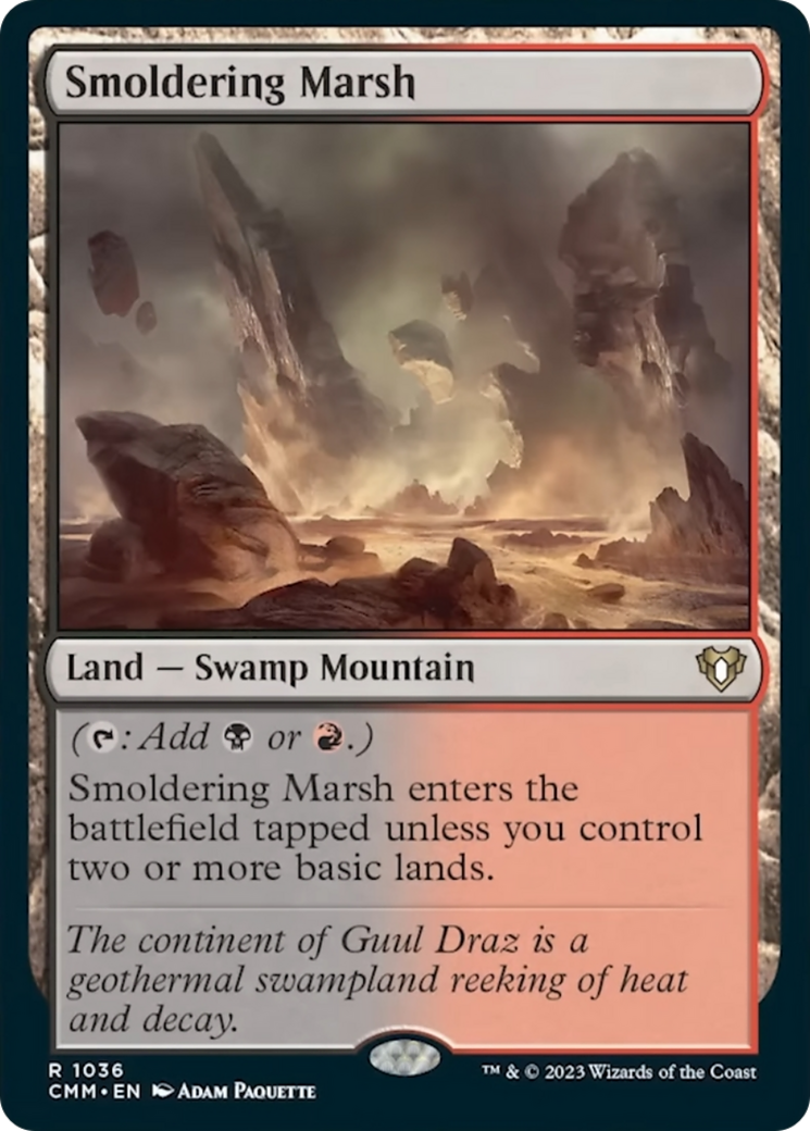 Smoldering Marsh [Commander Masters] | Sanctuary Gaming