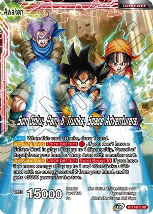 Son Goku // Son Goku, Pan, and Trunks, Space Adventurers (BT17-001) [Ultimate Squad] | Sanctuary Gaming