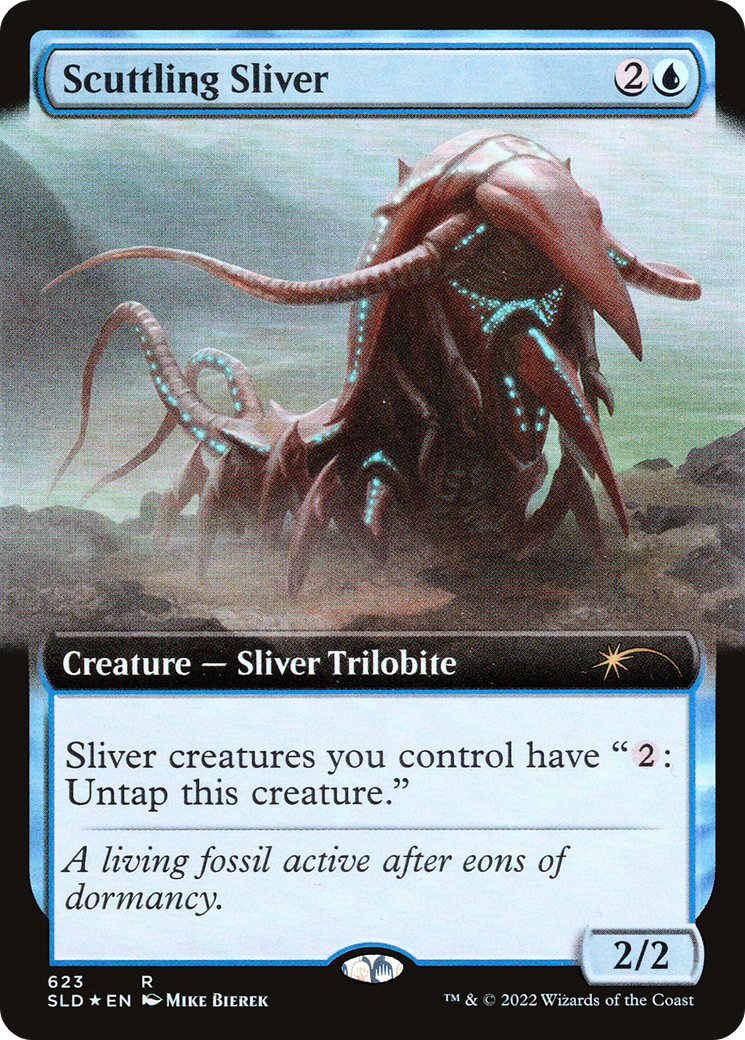 Scuttling Sliver (Extended Art) [Secret Lair Drop Promos] | Sanctuary Gaming