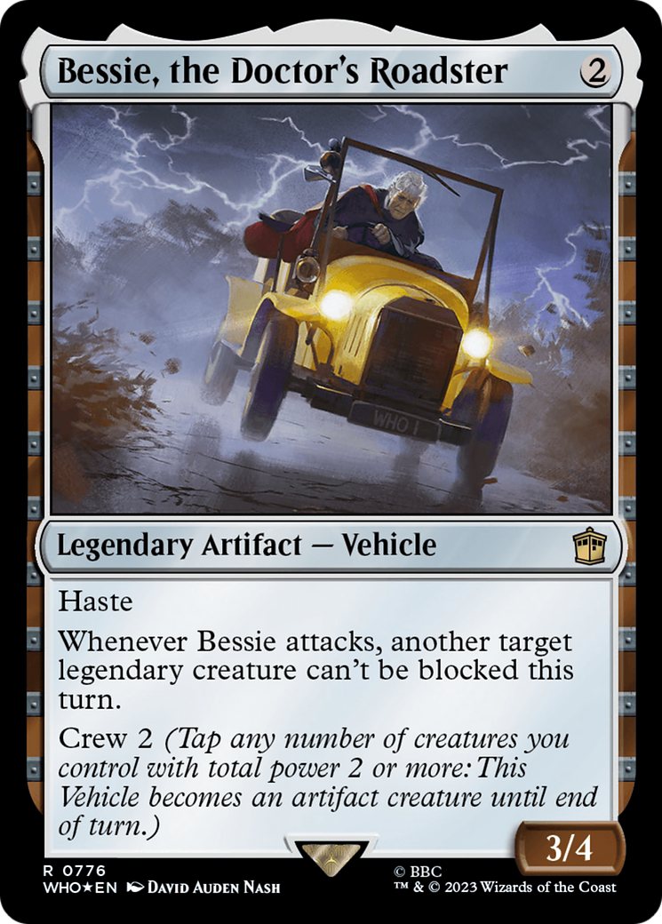 Bessie, the Doctor's Roadster (Surge Foil) [Doctor Who] | Sanctuary Gaming