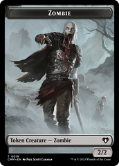 Zombie (0019) // Kor Soldier Double-Sided Token [Commander Masters Tokens] | Sanctuary Gaming