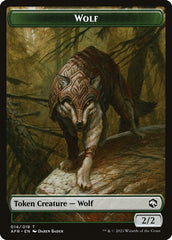 Wolf // Icingdeath, Frost Tongue Double-Sided Token [Dungeons & Dragons: Adventures in the Forgotten Realms Tokens] | Sanctuary Gaming